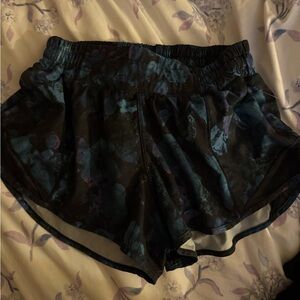 lululemon athletica Black and Blue Athletic Shorts